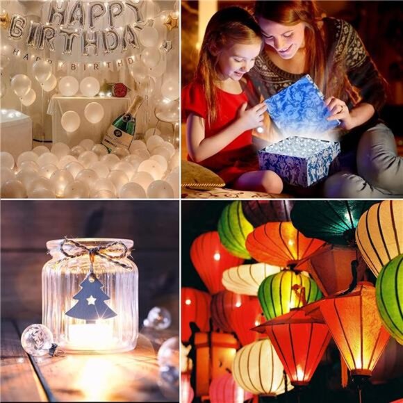 100pcs White Balloon Lights,Long Standby Time Waterproof Mini Light,Battery - Picture 6 of 7